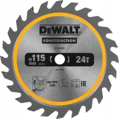 Диск пиляльний DeWALT 115×24 зуби ×9,5 (DT20420)