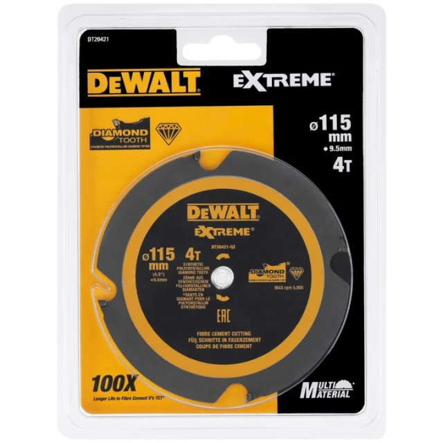 Диск пиляльний DeWALT 115x4z x 9,5 для DCS571 (DT20421)