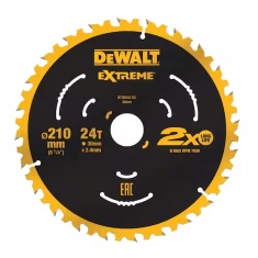 Диск пильний DeWALT 210x24z x30 з видіями EXTREME (DT20432)