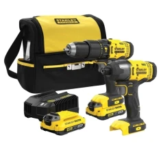 Набір Шуруповерт Stanley SFMCD711 + Гайковерт Stanley SFMCF800 2x2Ah V20 (5054905284763)