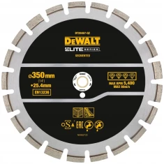 Диск алмазний сегментний DeWALT 350 мм ELITE (DT20467)