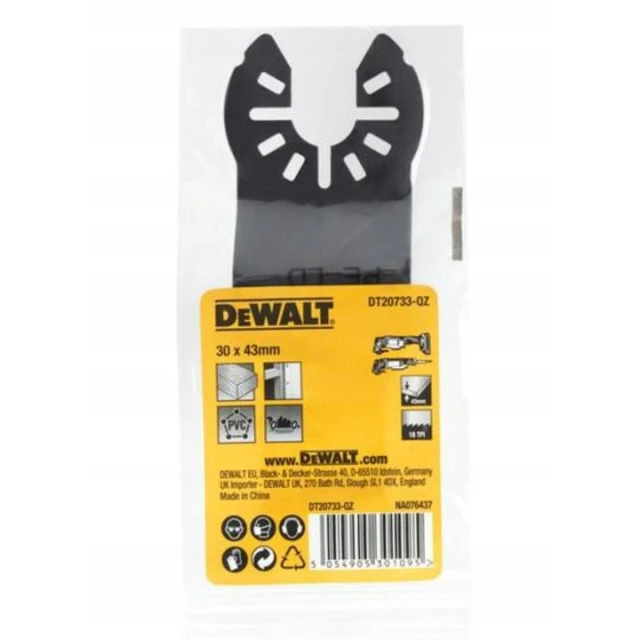 Полотно для різання дерева точне DeWALT 43×30 мм (DT20733)