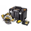 Пила дискова DeWALT 18V 190 мм 2x5 Ah TSTAK (DCS573H2T)