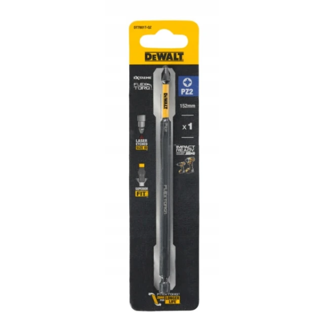 Біта ударна DeWALT PZ2 x 152 мм Torsion (DT7801T)
