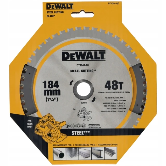 Диск пиляльний Extreme DeWALT 184х20 48 зубів з напайками (DT1044)
