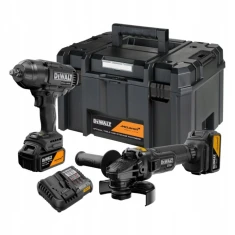 Набір шуруповерт DeWALT DCF99 + кутова шліфмашина DCG45 2x5Ah TSTAK MCLAREN (DCK2225MP2T-QW)