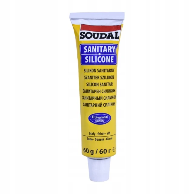 Силікон санітарний White Soudal 60 г туба (052376)