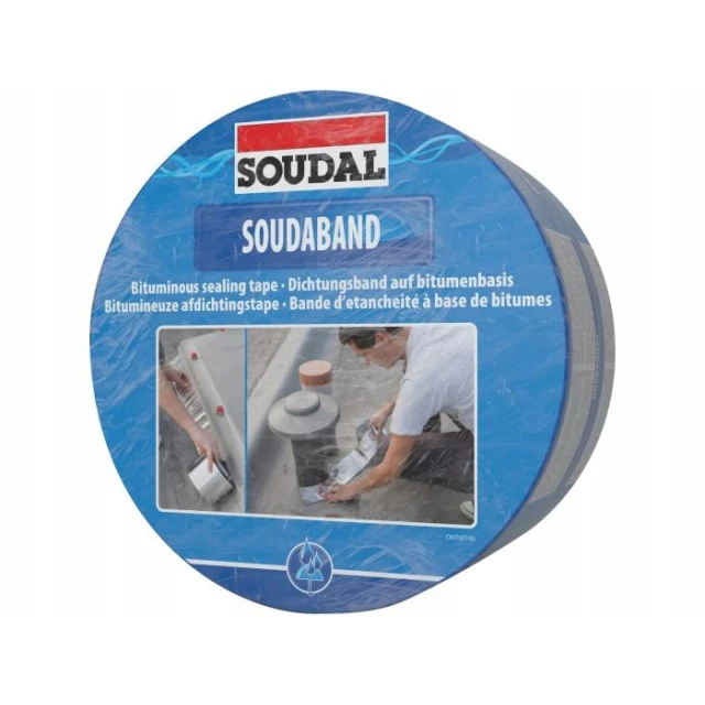 Стрічка покрівельна свинцева графіт Soudal 15 см х 10 м (108218)