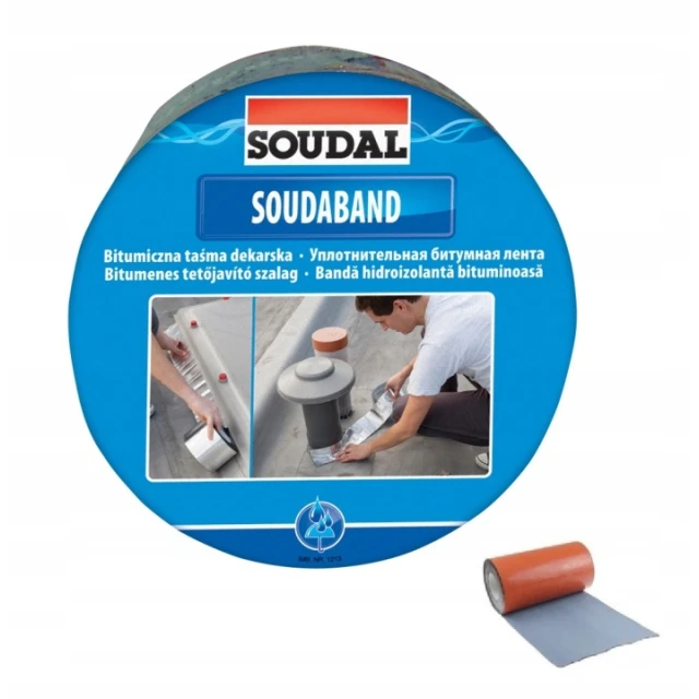 Лента кровельная красная Soudal 15 см x 10 м (100011)