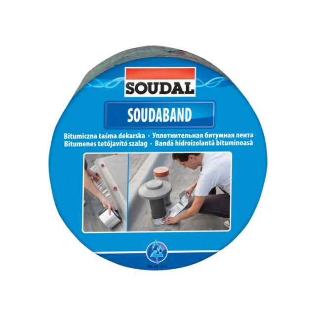 Стрічка покрівельна коричнева Soudal RAL8017 15 см x 10 м (121852)