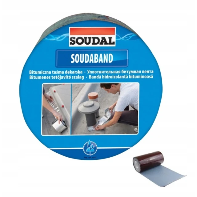 Стрічка покрівельна коричнева Soudal RAL8017 10 см x 10 м (121855)