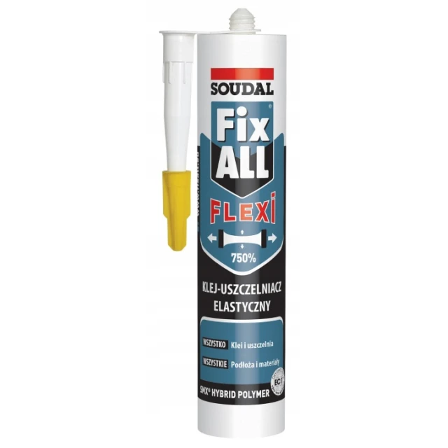 Клей гібридний FIXALL Soudal 125 мл White (132553)