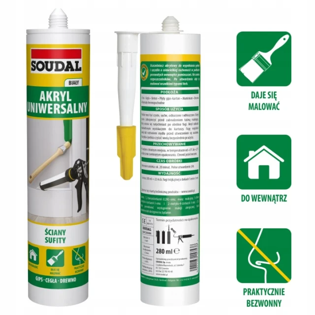 Акрил White Soudal 280 мл (137657)