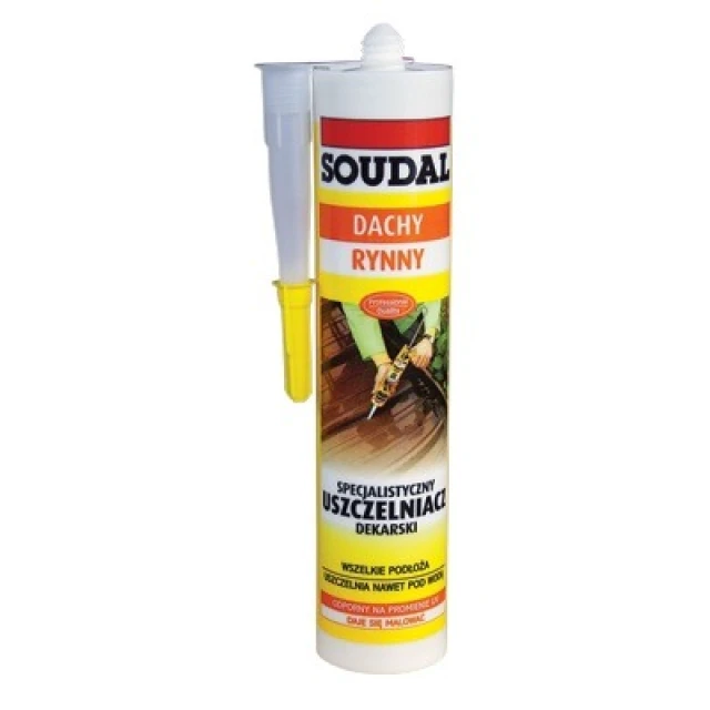 Герметик покрівельний спеціальний безбарвний Soudal 280 мл (137551)