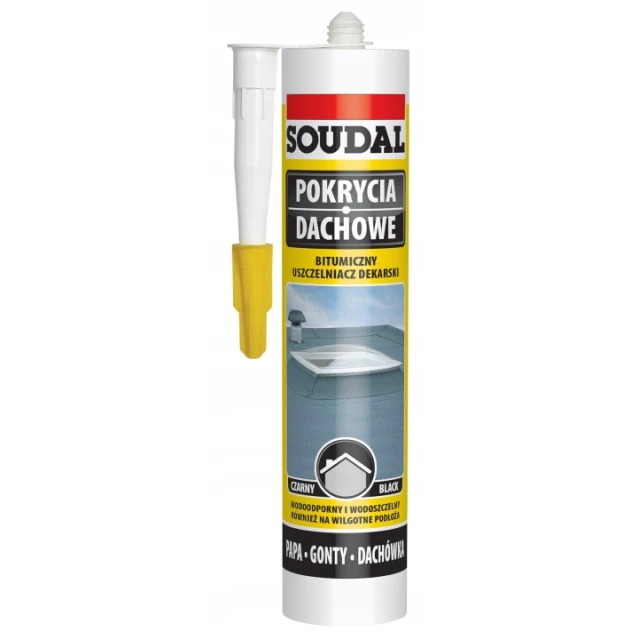 Герметик покрівельний бітумний Soudal 280 мл (137550)
