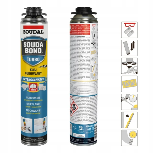 Клей-пена Soudabond TURBO Soudal 750 мл (152562)