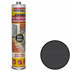 Герметик поліуретановий PU FLEX Soudal 40 Black 300ml (158303)