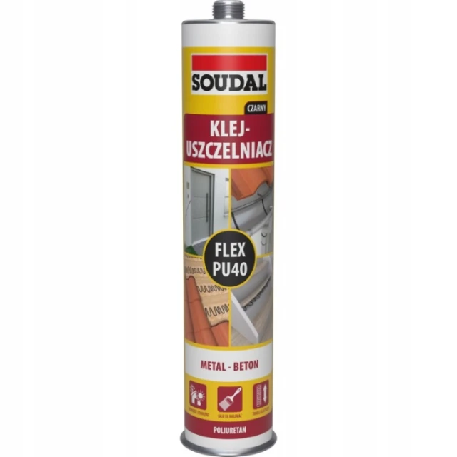 Герметик поліуретановий PU FLEX Soudal 40 Black 300ml (158303)