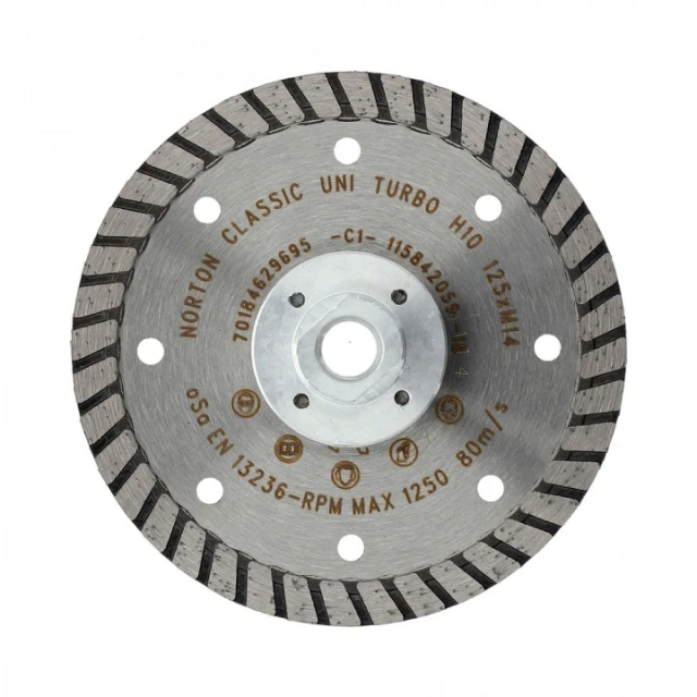 Диск алмазний турбо Norton 125x M14 CLIPPER CLASSIC (70184629695)