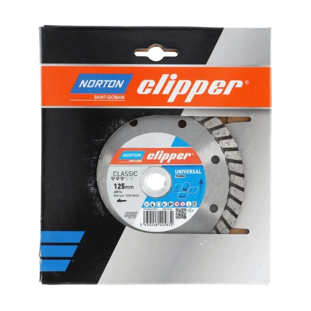Диск алмазний турбо Norton 125x M14 CLIPPER CLASSIC (70184629695)