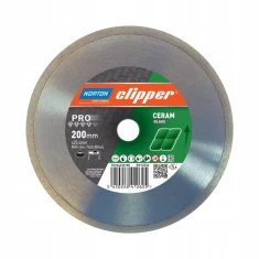 Диск алмазный сплошной Clipper Pro Glass Norton 200×25,4 мм (70184630185)