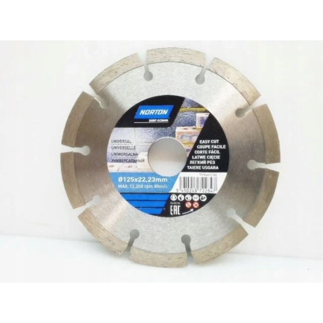 Диск алмазний сегментний Vulcan Universal EU Norton 125 мм (70184602182)