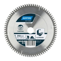 Диск пильный Norton 250x80z x30 с твердосплавными зубцами для алюминия (70184632210)