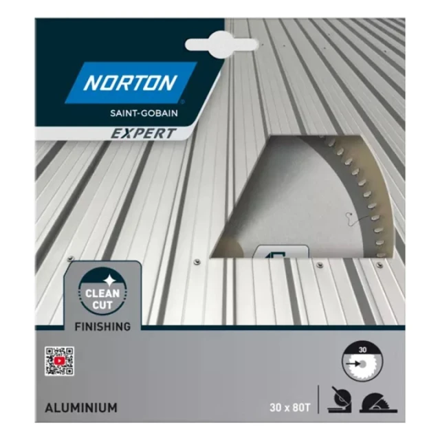 Диск пиляльний Norton 250x80z x30 з твердосплавними зубцями для алюмінію (70184632210)