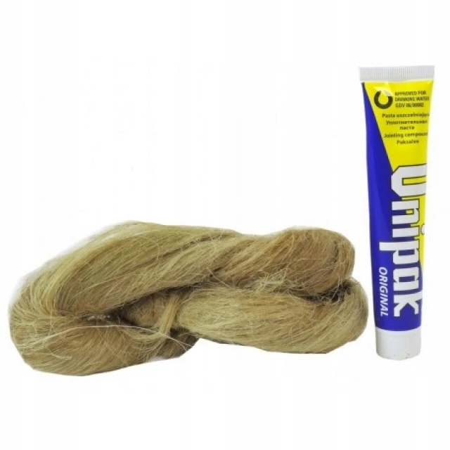 Паста для різьби UNIPAK 65 г + пакля 100 г (2646)