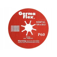 Шлифовальный круг GERMAFLEX 125 зернистость 60 для эмали 10 шт (SEM14150)