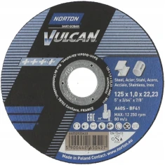 Диск для металла Norton 125x1,0 INOX VULCAN (66252925433)