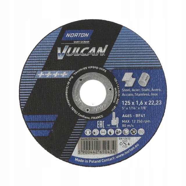 Диск для металу Norton 125x1,6 мм (925434)