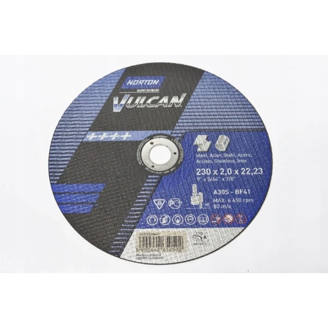 Диск для металу Norton 230x2,0 мм INOX VULCAN (925441)