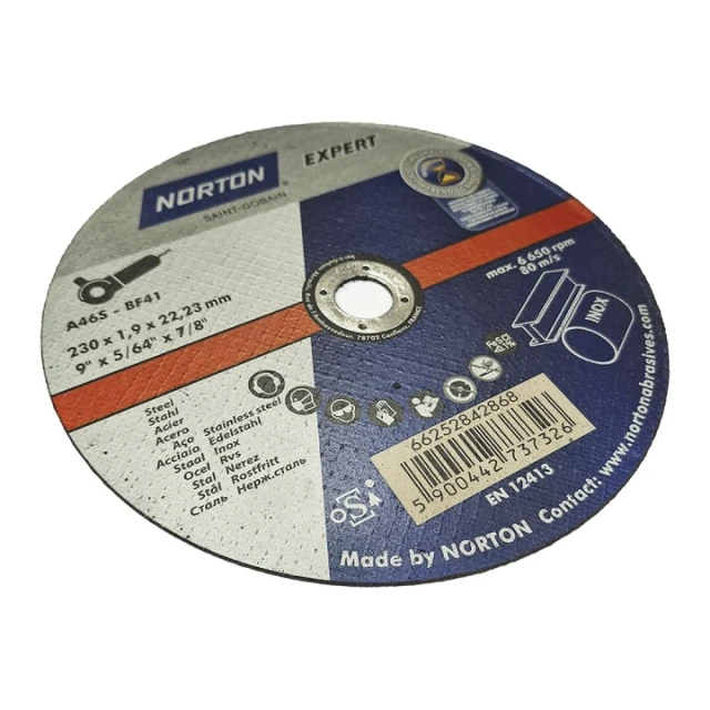Диск по металу Expert Norton 230x1,9 нержавіючий (66252842868)
