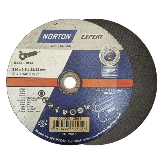 Диск по металу Expert Norton 230x1,9 нержавіючий (66252842868)