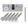 Циліндр замка Gerda 45/45 Nickel PSX KL6.2 ATEST (0WKPXS04545.90050P)