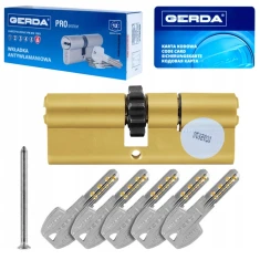 Циліндр замка Gerda 40/60 ATEST C КЛ6.2 латунь зубастий (516987)