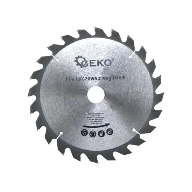 Диск пиляльний Geko 115×24 зуби ×22 з видією (G00100)