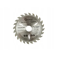 Диск пиляльний Geko 125x24z x22 з видіями (G00105)