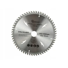 Диск пиляльний Geko 250x60z x32/30 з твердосплавними зубцями (G00146)