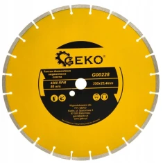 Диск алмазний сегментний Geko 350×25,4×8 мм L-Tech (G00228)