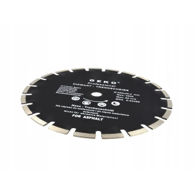 Диск алмазный сегментный Geko 350×25,4 мм Asflat Profi (G00279)