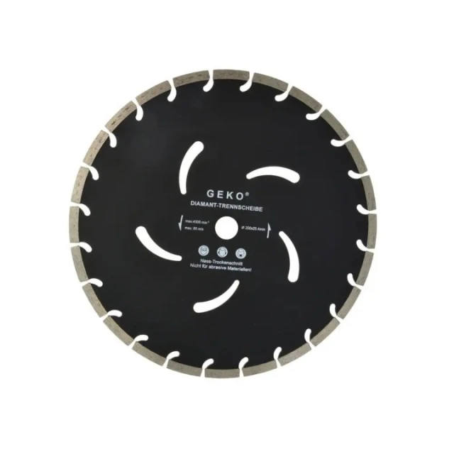 Диск алмазный сегментный Geko 350×25,4×10 мм (G00297)