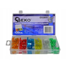 Набір запобіжників автомобільних Geko 120 шт (24 види) (G02809)