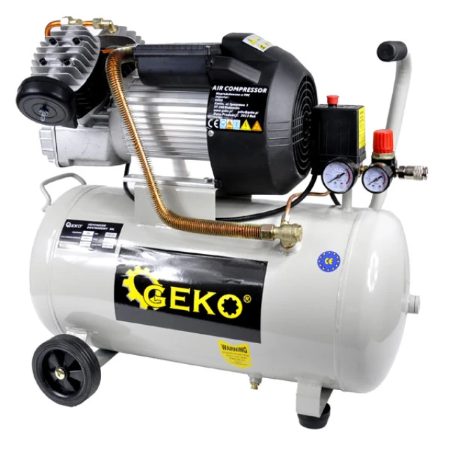 Компресор масляний Geko 50L 3,0 кВт двоциліндровий 8 бар (G80305)