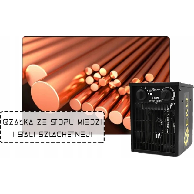 Нагрівач електричний Geko 2 кВт (G80400)