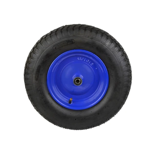 Колесо для тачки шина Geko 6 PR + ось Blue (G71019)