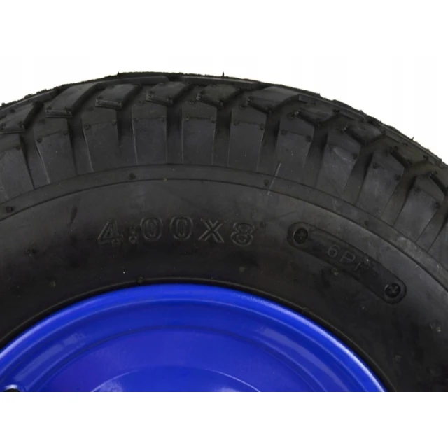 Колесо для тачки шина Geko 6 PR + ось Blue (G71019)