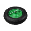 Колесо для тачки шина Geko 4 PR + вісь Green (G71022)