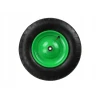 Колесо для тачки шина Geko 4 PR + вісь Green (G71022)